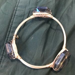 BLUE BANGLE WITH CHARM